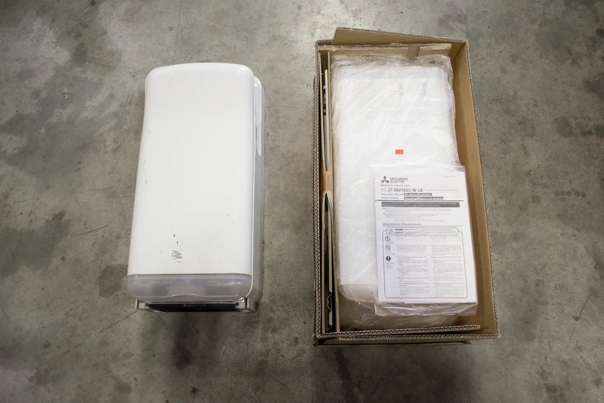 Mitsubishi JT-JB216DS-W-CA High Speed Hand dryer