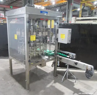 Used KAPSALL FA-R-18E Overflow Pressure Gravity Liquid Fillers Illinois US | Aaron Equipment #1303760