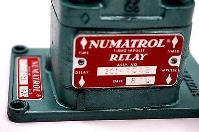 NEW NUMATROL 201-104B TIMED IMPULSE RELAY 201104B