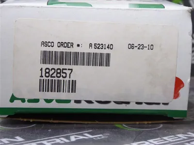 ASCO 182857 Solenoid Valve Rebuild Kit New NIB