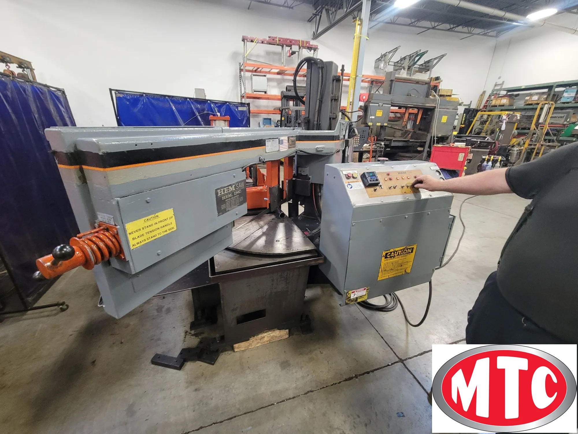 HEM Twister Auto 14" x 20" Mitering, Horizontal, Automatic Bandsaw like Hyd-Mech, Marvel, Doall, Amada