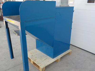 Industrial Down Draft Grate Table with Donaldson Torit Model 80 Cab Collection Unit, 230/490 Volts, ...