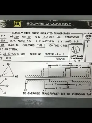 USED SQUARE D C7TQ6523R2