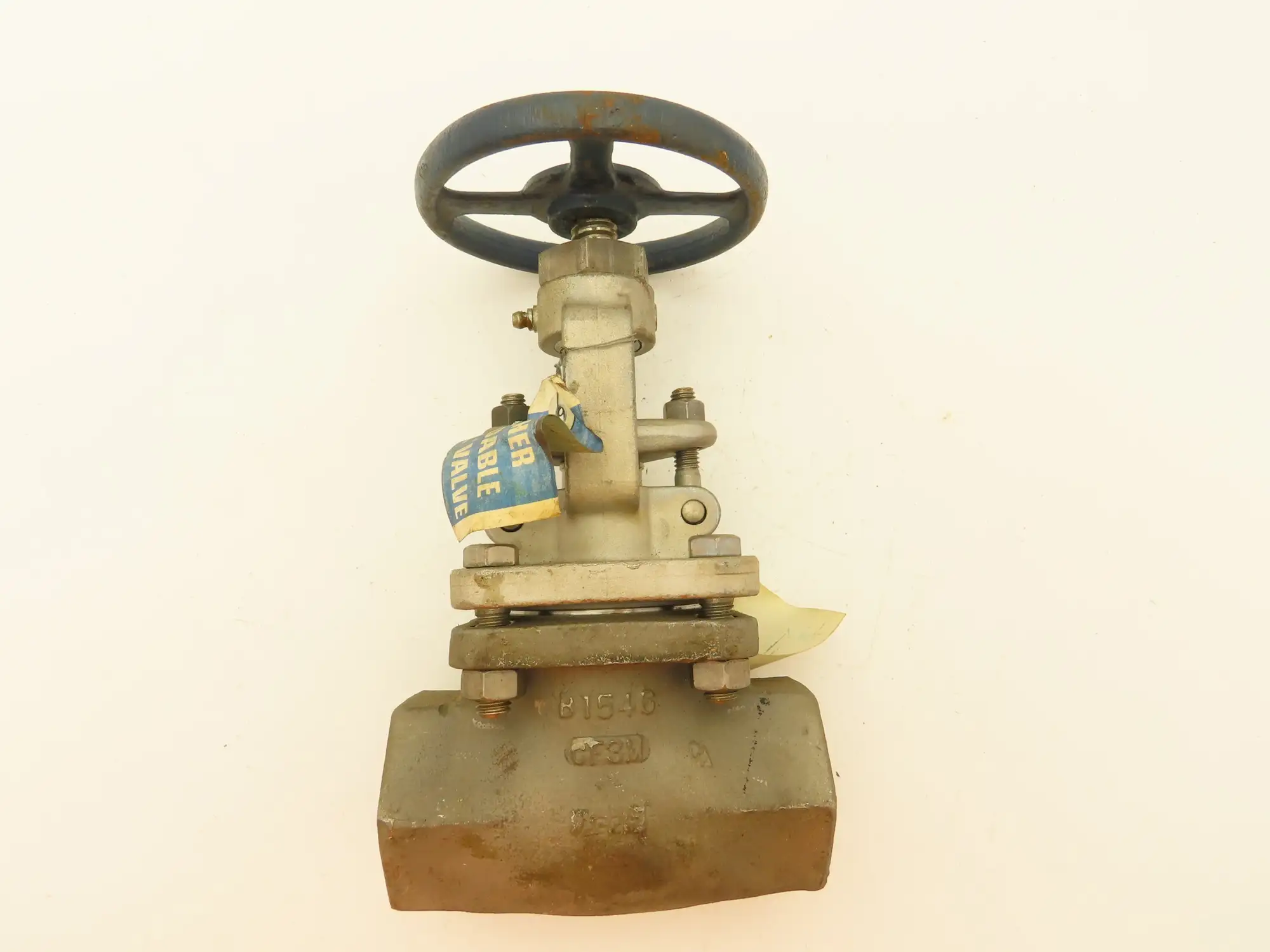 Powell 2474 Stainless Globe Valve 1-1/2" Socket Weld 200 WOG Rising Stem