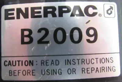 USED ENERPAC B2009 AIR HYDRAULIC BOOSTER