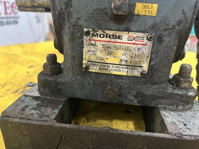 Baldor CEM3554 1760 RPM 1.5HP 230/460V Motor w/ Morse Gear Reduc