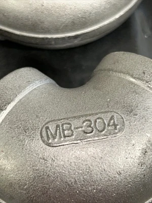 MB-304 Stainless ELBOW FITTING 150-1”THREADED SP114 45 DEGREE *Lot Of 5*