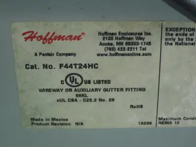 Hoffman Electrical Operator Enclosure W/ Banner Touch Sensor & Indicator Light