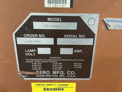 Used ZERO 220 CABINET Blast Cleaning Ohio US | HGR 24 #1549617