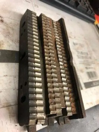 3041-385 SET OF 9 ENGINE TURNING STRAIGHT LINE PATTERN BARS