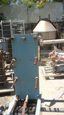 Heat Exchanger, Plate, S/st, 11 Plates, 1" #S741800