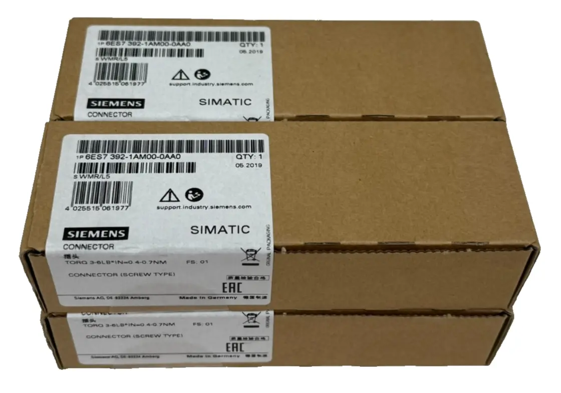 LOT OF 4 NEW SEALED SIEMENS 6ES7392-1AM00-0AA0 CONNECTORS 6ES7 392-1AM00-0AA0