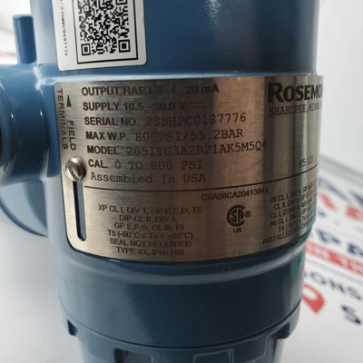 Used Rosemount 2051TG3A2B21AK5M5Q4 Pressure Transmitters California US | American Industrial Supply Co. #1544395