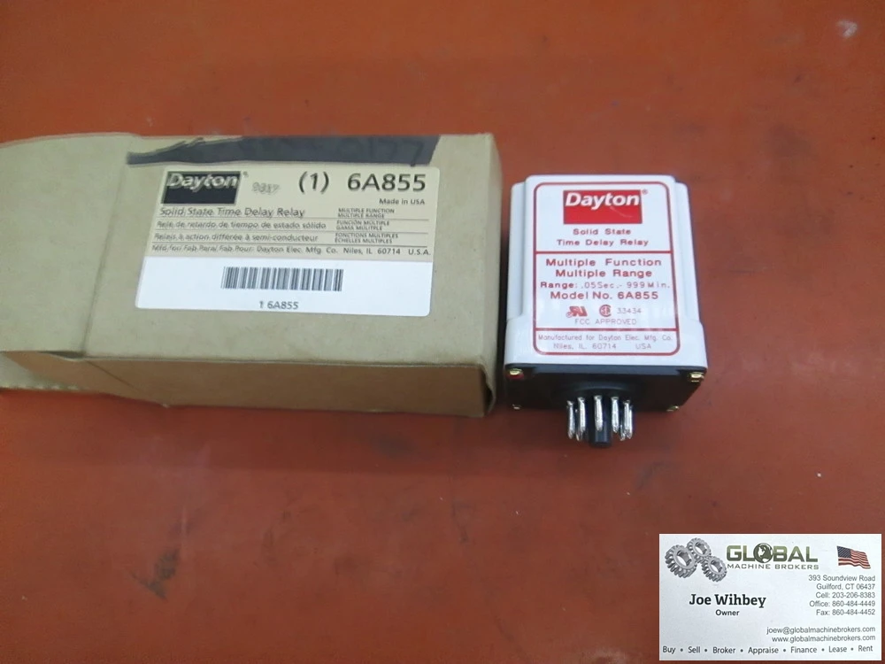 NEW Dayton 6A855 Multi-Function Solid State Time Delay Relay, 11 Pins Relay, 120VAC