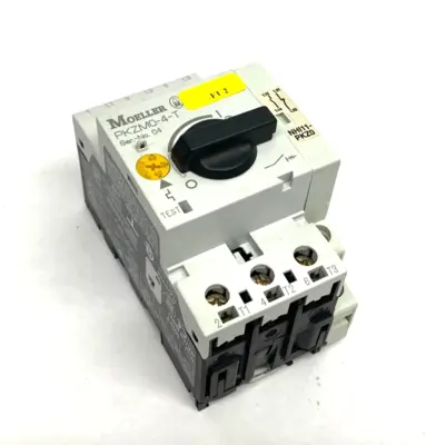 USED MOELLER TRANSFORMER-PROTECTIVE CIRCUIT BREAKER 3-POLE W/ NHI11-PKZ0