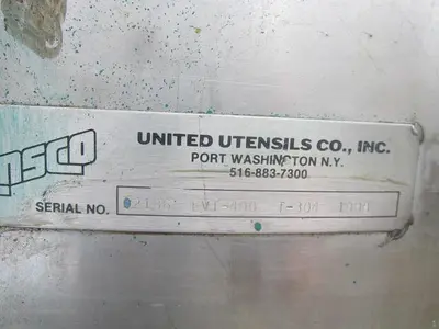 Tank, 400 Gallon, S/st, Utensco, OT/CB, 4' x 4' #S739692
