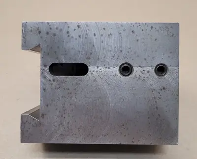 LATHE TOOLING QUICK CHANGE TOOL POST HOLDER 1" BORE, 2.25" WEDGE, 4.5"L X 3.5"W X 2"H.