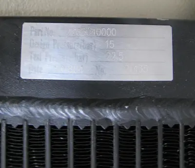 Quincy 2203040000 Combi Oil Air Cooler for QGS 30 Compressor 2203 0400 00
