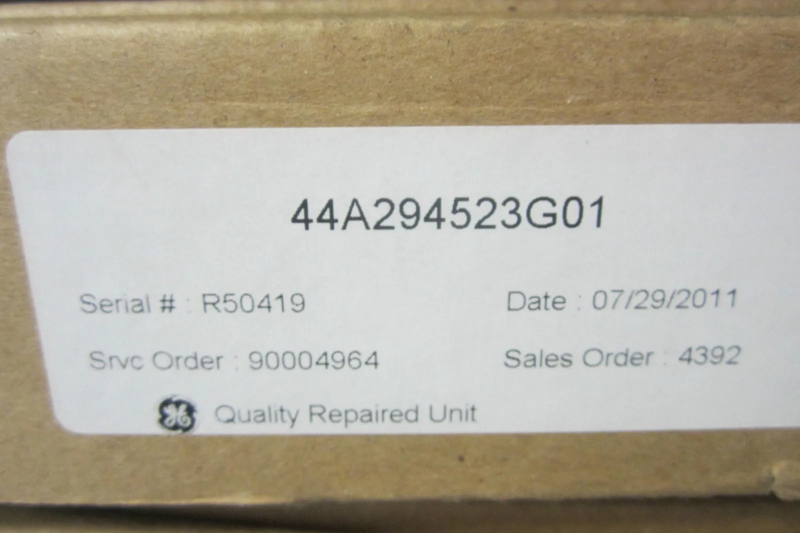 GENERAL ELECTRIC 44A294523-G01 PC BOARD 44A294523G01