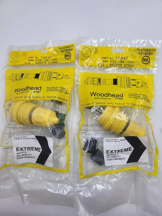 New | in-Stock WOODHEAD WOODHEAD MOLEX 14W47 WATERTITE PLUG Connector Accessories | ND Industrial Surplus #1216898