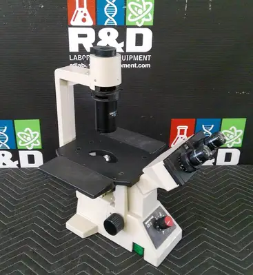 Olympus CK2 Inverted Phase Contrast Microscope With 3 Objectives, FULLY TESTED