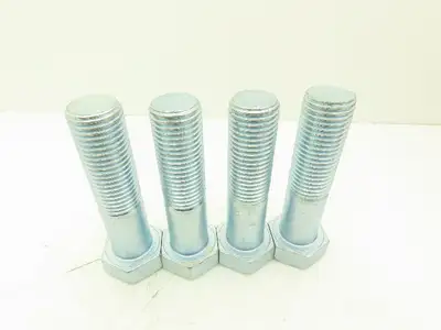 G.5+ZPCr3+ Bolt Hex Cap Screw 1.5"-6 Partial Thread 6" L Grade 5 Lot of 20