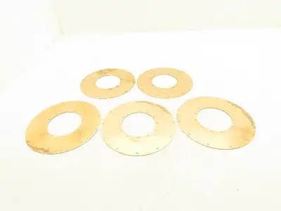 Bronze Valve Diaphragm Plate 7-1/8" OD x 3-1/4" ID  Lot of 5