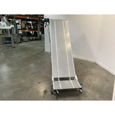 Used 22" Wide Stainless Steel Inclined Conveyor - No Belt [PART]