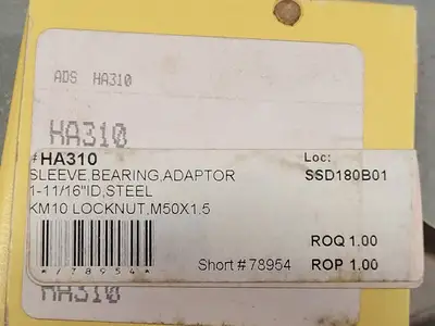 Adapter Sleeve HA310, 42mmx42mmx12mm
