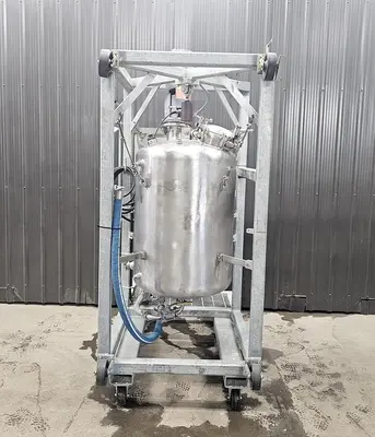 Used 110 Gallon Mixing Tank, 316 Stainless steel