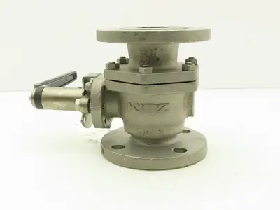 Kitz 10UTDZ 304 Stainless Ball Valve 2" Flanged DN50 Class 10K Handle Extension