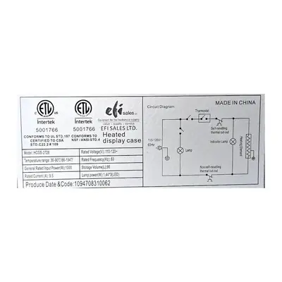 USED EFI EFI HCGS-CT-2726