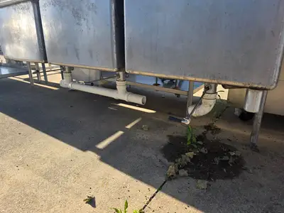 Used Falcon Restaurant Supply, Inc. Used 133"X 34" Stainless 3 compartment Sink - SS381 Sinks Illinois US | Falcon Restaurant Supply #1373717