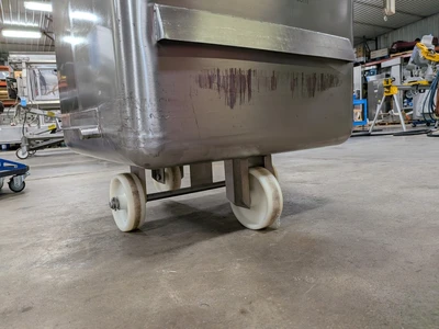 600 Pound SS Dump Buggy with Plastic Lid