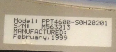 USED SYMBOL TECHNOLOGIES / SKF PPT4600-SOH20201 HANDHELD TOUCHSCREEN BARCODE SCANNER