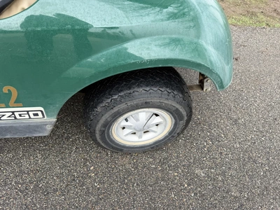 (1) 2015 E-Z-Go golf cart with a Kawasaki gas engine, does not include Club canopy, includes ball wa...