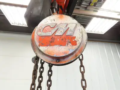 CM Cyclone 1 Ton 2000Lb Manual Chain Fall Hand Hoist 20' 10" Lift