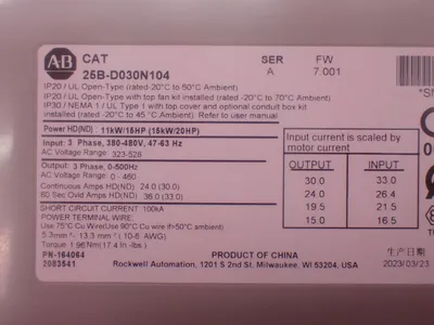 NEW ALLENBRADLEY 25BD030N104