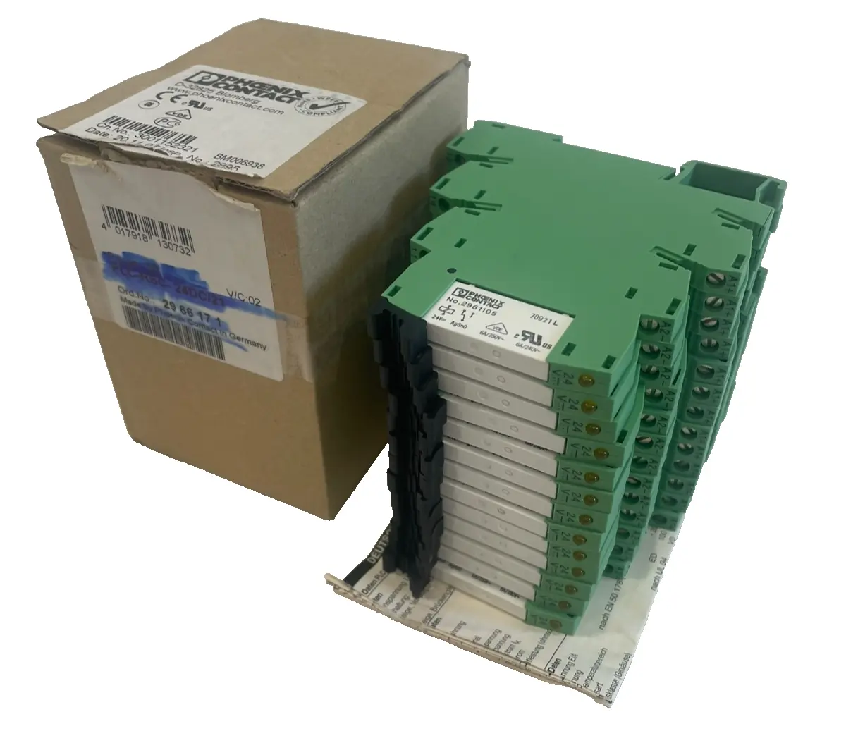 NEW PHOENIX CONTACT PLC-BSC-24DC/21 RELAY MODULE PLCBSC24DC21 LOT OF 13