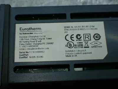 Used EUROTHERM 2216E/AL/VH/R1/R1/RF/2YM/ENG/XXXXX/EU0523 Temperature Controls Ohio US | HGR 24 #802925