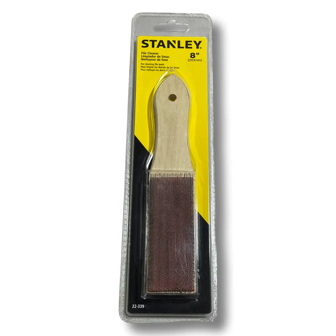 Stanley 8" File Cleaner with Handle for Cleaning File Teeth 22-339