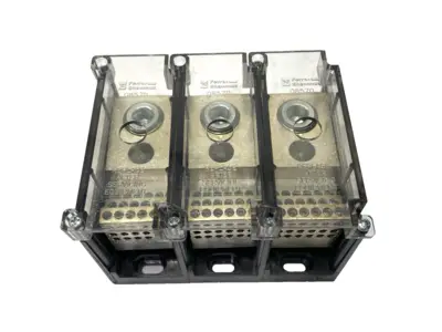 Used Ferraz Shawmut Power Distribution Block 3-Pole 600V Terminal Blocks Michigan US | Maverick Industrial Sales #1395438