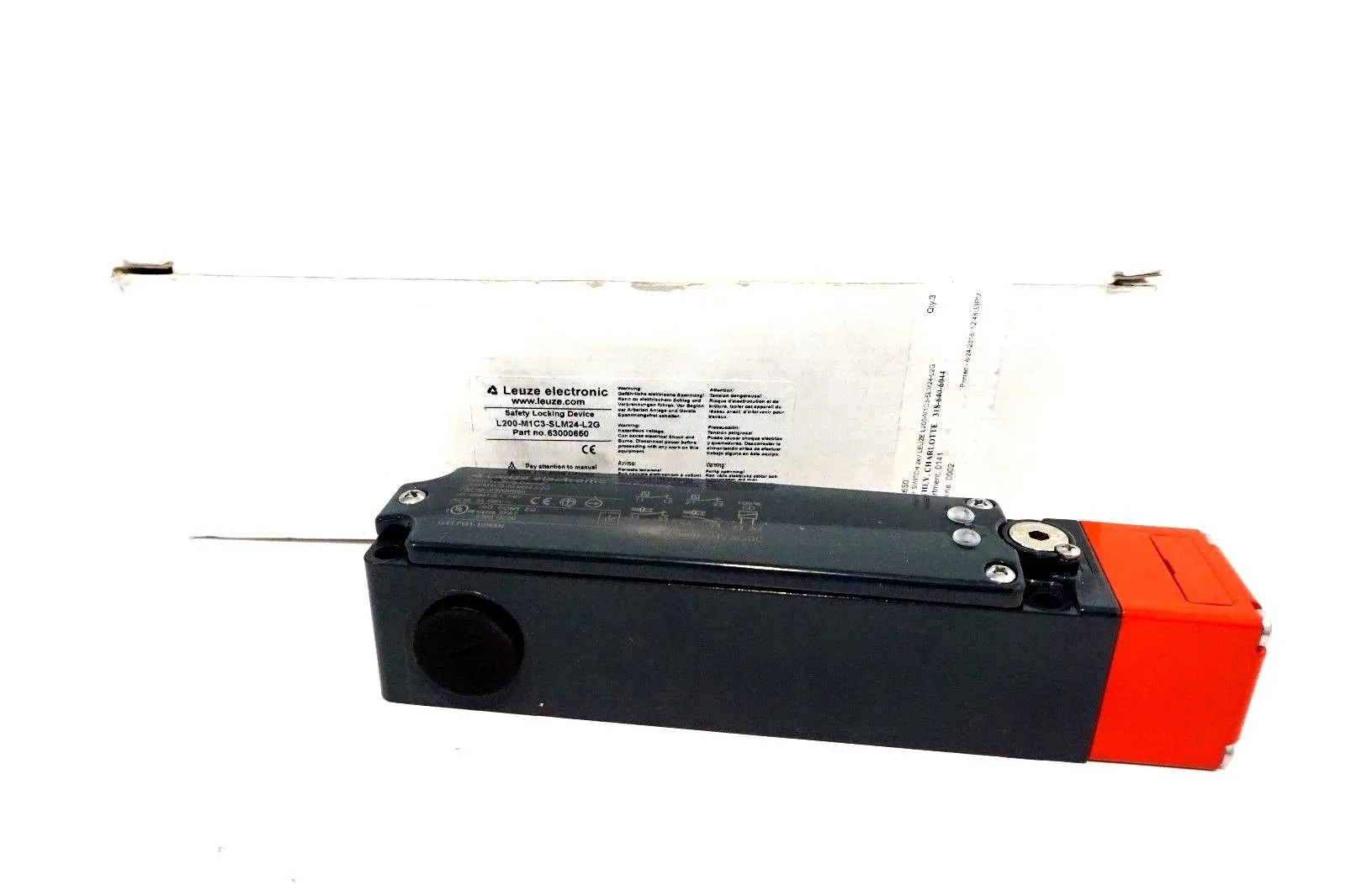 NEW LEUZE L200-M1C3-SLM24-L2G SAFETY LOCKING DEVICE 63000650 L200M1C3SLM24L2G