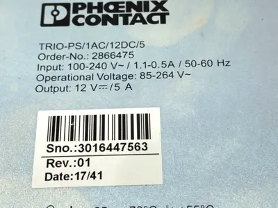 Used Phoenix Contact Power Supply 100-240V 1.1-0.5A Input 2866475 DIN Rail Power Supplies Michigan US | Maverick Industrial Sales #1414184