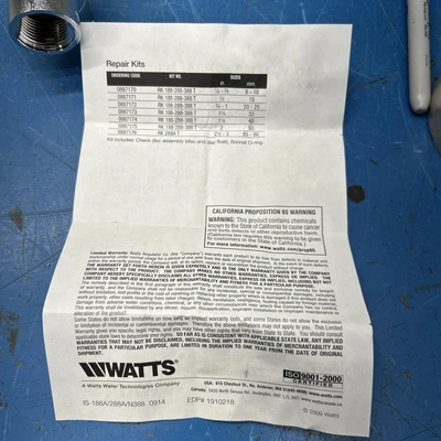 NEW Watts 288-z40