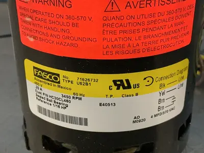 Used FASCO 71626732 Motors (misc) Ohio US | HGR 24 #1556766