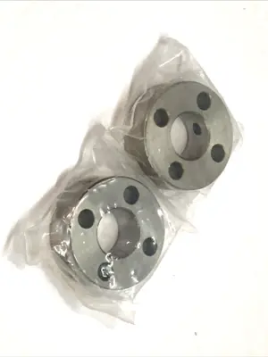 NEW MISUMI SHAFT COLLAR 15MM SET SCREW 4-HOLE NICKEL PLATED STEEL LOT OF 2