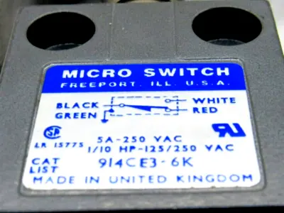 NEW HONEYWELL MICROSWITCH 914CE3-6K LIMIT SWTICH 914CE36K