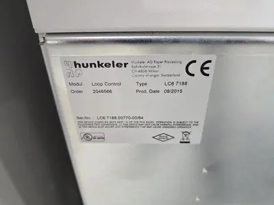 USED 2015 HUNKELER ROLL TO SHEET 22” WIDE CONVERSION LINE