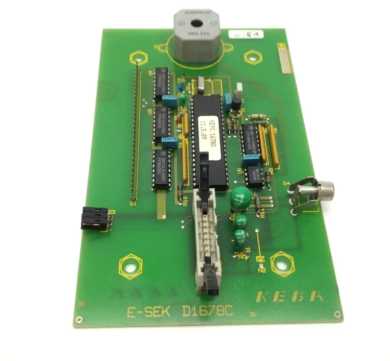 USED KEBA KEYPAD MEMBRANE CONTROL BOARD ASSEMBLY